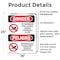 Signmission No Swimming Pool Closed Chemicals Bilingual Danger Sign, Vinyl Decal, 18in W x 24in L, 2PK OS-2PACK-DS-D-1824-VS-1627 - alternate 6